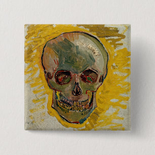 Vincent van Gogh - Skull 1887 #2 Button