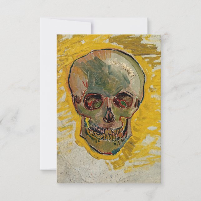 Vincent van Gogh - Skull 1887 #2 Dankeskarte (Vorderseite)