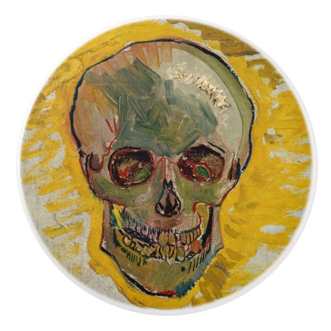 Vincent van Gogh - Skull 1887 #2 Keramikknauf (Vorderseite)