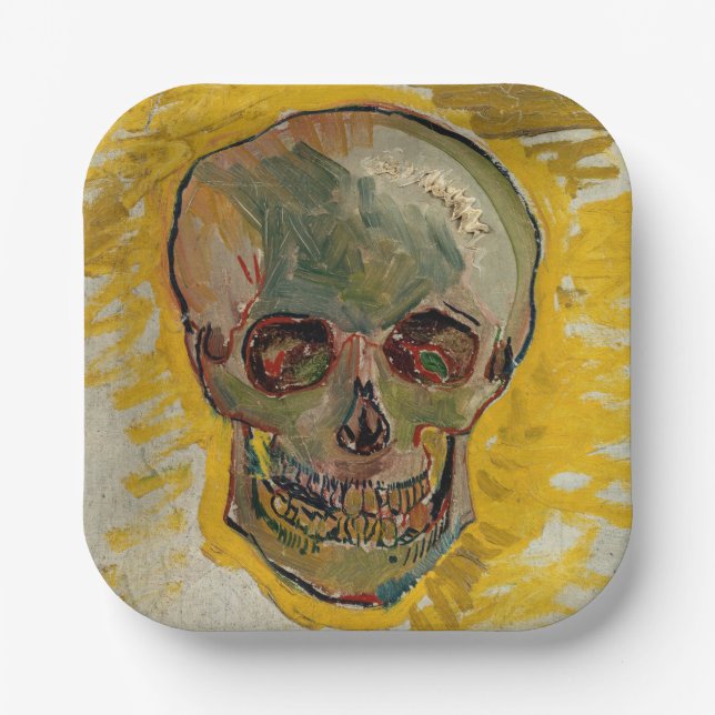 Vincent van Gogh - Skull 1887 #2 Pappteller (Vorderseite)