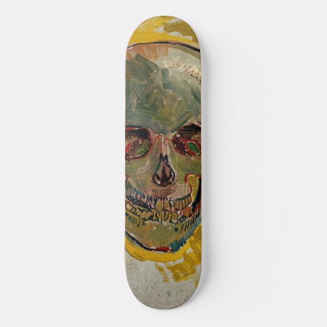 Vincent van Gogh - Skull 1887 #2 Skateboard (Vorderseite)