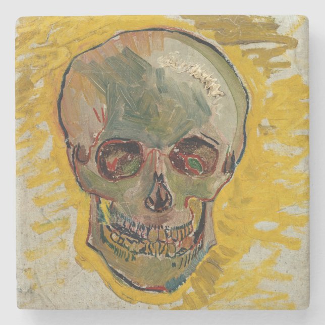 Vincent van Gogh - Skull 1887 #2 Steinuntersetzer (Vorderseite)