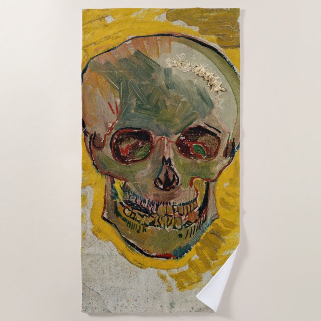 Vincent van Gogh - Skull 1887 #2 Strandtuch (Vorderseite)