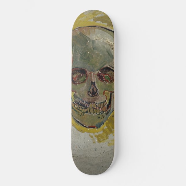 Vincent van Gogh Skull Gallery Skateboard (Vorderseite)