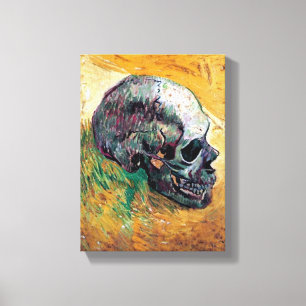Vincent Van Gogh - Skull in Profile - Fine Art Leinwanddruck