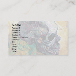 Vincent Van Gogh - Skull in Profile - Fine Art Visitenkarte