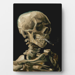 Vincent van Gogh - Skull mit brennender Zigarette Fotoplatte