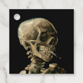 Vincent van Gogh - Skull mit brennender Zigarette Geschenkanhänger