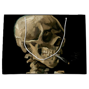 Vincent van Gogh - Skull mit brennender Zigarette Große Geschenktüte