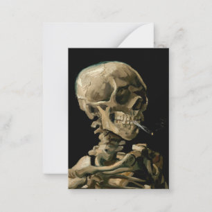 Vincent van Gogh - Skull mit brennender Zigarette Mitteilungskarte
