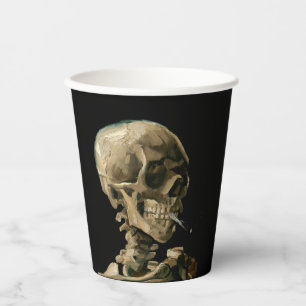 Vincent van Gogh - Skull mit brennender Zigarette Pappbecher
