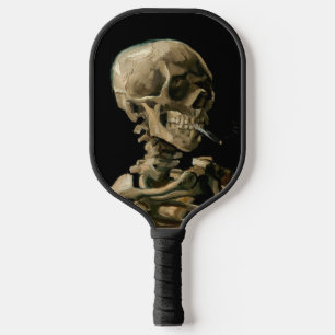 Vincent van Gogh - Skull mit brennender Zigarette Pickleball Schläger