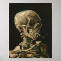 Vincent Van Gogh - Skull mit brennender Zigarette