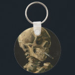 Vincent Van Gogh - Skull mit brennender Zigarette Schlüsselanhänger<br><div class="desc">Vincent Van Gogh - Skull mit brennender Zigarette</div>