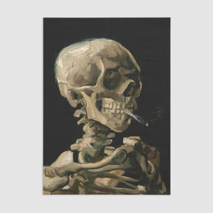 Vincent van Gogh - Skull mit brennender Zigarette Seidenpapier
