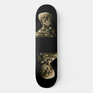 Vincent van Gogh - Skull mit brennender Zigarette Skateboard