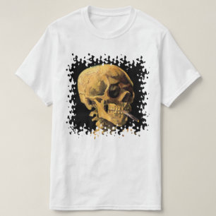 Vincent Van Gogh - Skull mit brennender Zigarette T-Shirt