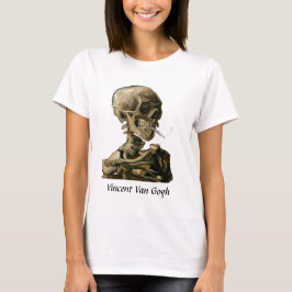 Vincent van Gogh - Skull mit brennender Zigarette T-Shirt
