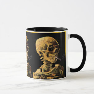 Vincent Van Gogh - Skull mit brennender Zigarette Tasse