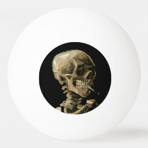 Vincent van Gogh - Skull mit brennender Zigarette Tischtennisball