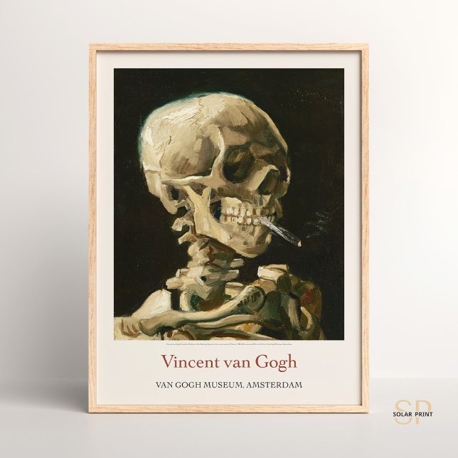 Vincent van Gogh Skull mit Zigarettengrafik drucke (Von Creator hochgeladen)