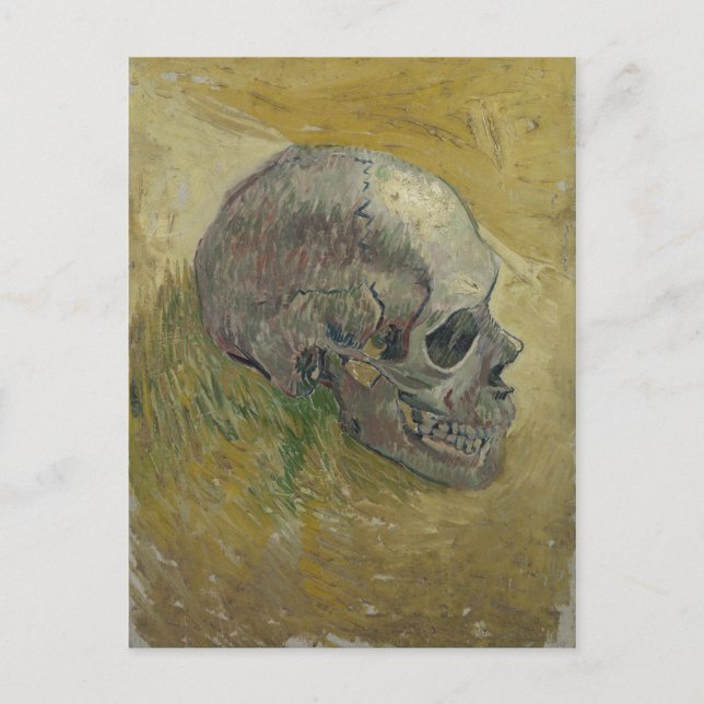 Vincent van Gogh Skull Profil Galerie HD Kunst Postkarte (Vorderseite)