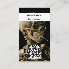 Vincent van Gogh - Skull - QR-Code Visitenkarte