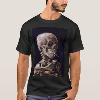 Vincent Van Gogh - Skull with Burning Cigarette (n T-Shirt