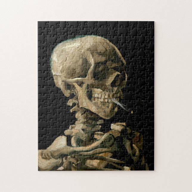 Vincent van Gogh - Skull with Burning Cigarette Puzzle (Vertikal)