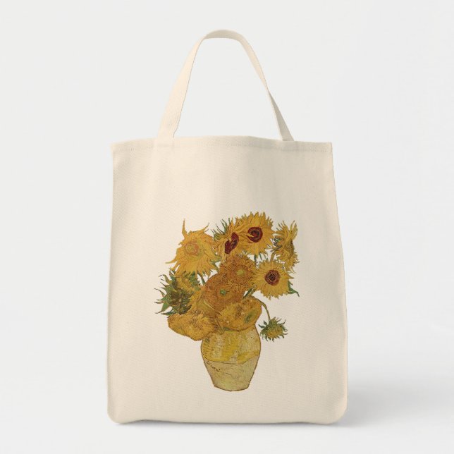 Vincent van Gogh Sonnenblume-Taschen-Tasche Tragetasche (Vorne)