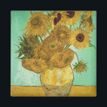 Vincent van Gogh | Sonnenblumen, 1888 Magnet<br><div class="desc">Bildauflistungsnummer: BAL20294 Sonnenblumen,  1888 (Öl auf Leinwand). Gogh,  Vincent van (1853-1890) Öl auf Leinwand. Neue Pinakothek,  München,  Deutschland . 1888</div>