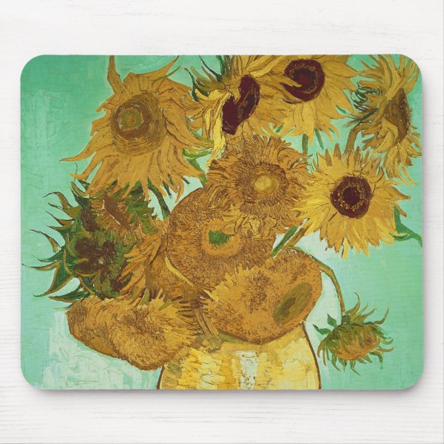 Vincent van Gogh | Sonnenblumen, 1888 Mousepad (Vorne)