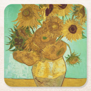 Vincent van Gogh Sonnenblumen, 1888 Rechteckiger Pappuntersetzer