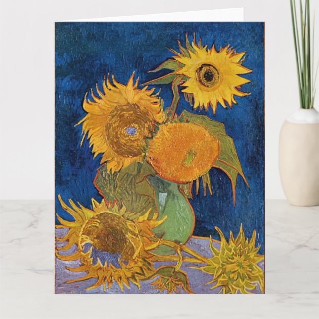 Vincent Van Gogh - Sonnenblumen, 2. Version Karte (Vorderseite)