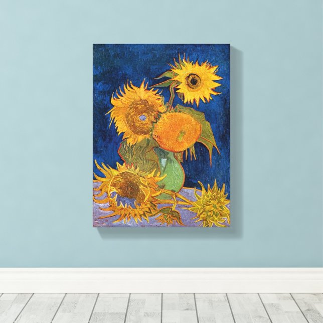 Vincent Van Gogh - Sonnenblumen, 2. Version Leinwanddruck (Insitu (Holzboden))
