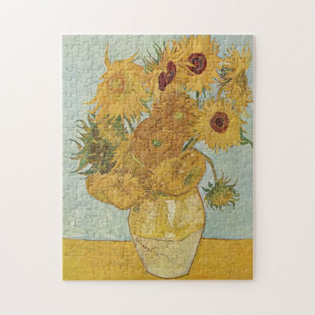 Vincent Van Gogh - Sonnenblumen, dritte Version Puzzle (Vertikal)