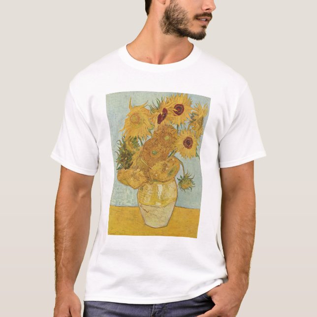 Vincent Van Gogh - Sonnenblumen, dritte Version T-Shirt (Vorderseite)