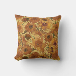Vincent Van Gogh Sonnenblumen Safran Orange Gelb Kissen
