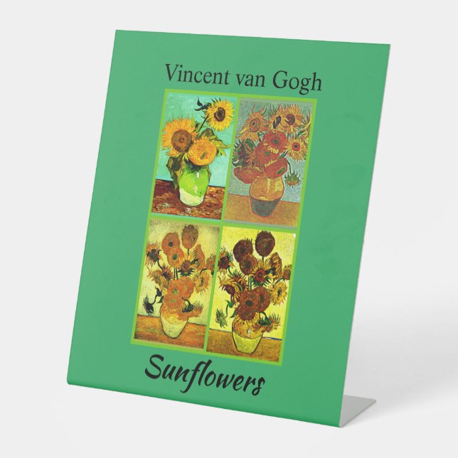 Vincent van Gogh, Sonnenblumen, Sockelschild (Vorderseite)