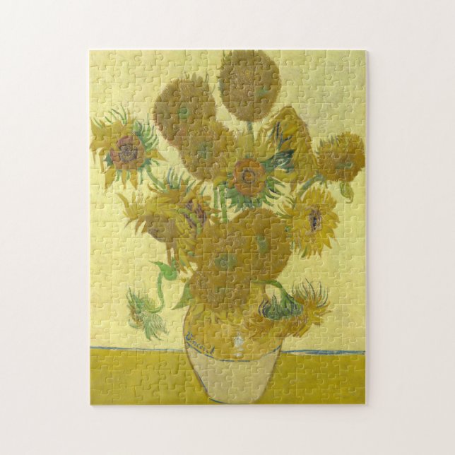 Vincent Van Gogh - Sonnenblumen, vierte Version Puzzle (Vertikal)