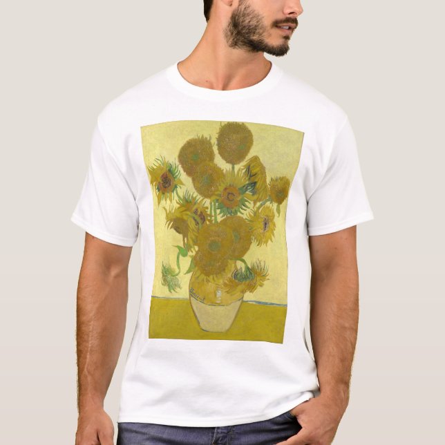 Vincent Van Gogh - Sonnenblumen, vierte Version T-Shirt (Vorderseite)