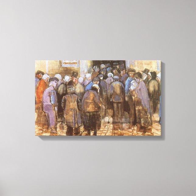 Vincent van Gogh Staat Lottery Office (Poor Money) Leinwanddruck (Vorderseite)