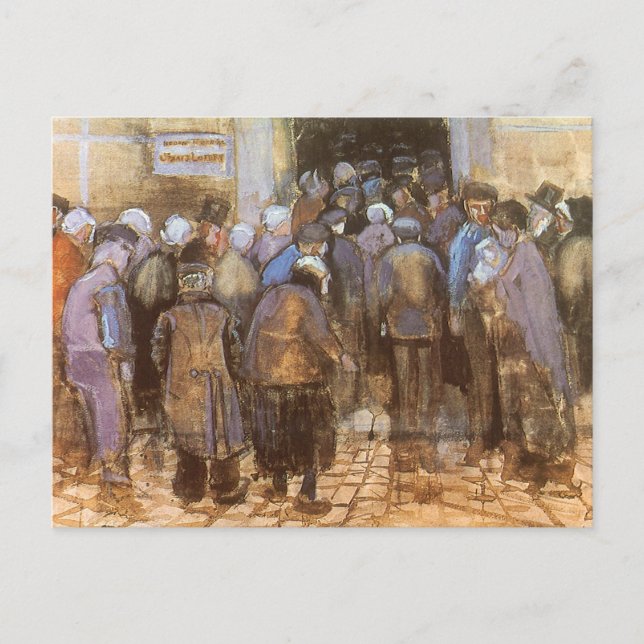 Vincent van Gogh Staat Lottery Office (Poor Money) Postkarte (Vorderseite)