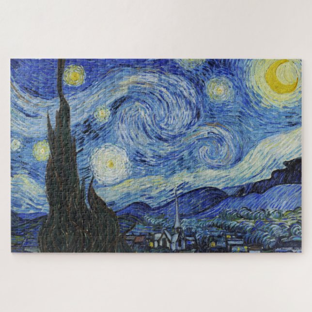 Vincent van Gogh Starry Night 1000 Stücke Puzzle (Horizontal)