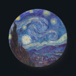 VINCENT VAN GOGH - Starry night 1889 Pappteller<br><div class="desc">VINCENT VAN GOGH - Starry night 1889Öl auf Leinwand</div>