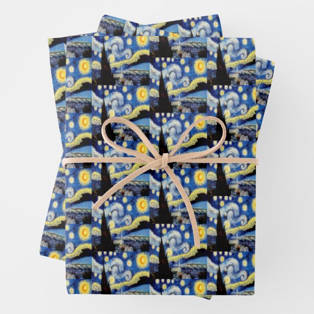Vincent van Gogh Starry Night Art Gift Geschenkpapier Set (Beispiel)