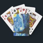 Vincent Van Gogh Starry Night Art Playing Spielkarten<br><div class="desc">Diese schöne Sammlung von Kartendecks enthält das Meisterwerk ’The Starry Night’ / ‘La Nuit etoile (1889) des holländischen Impressionisten Vincent Van Gogh. Dieses 52 Set ist sehr elegant für einen Kartendecker, der von Eleganz und zeitloser Schönheit geprägt ist. Der niederländische Impressionist Van Gogh malte "The Starry Night", während er in...</div>