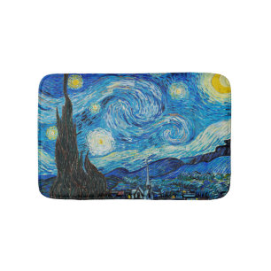 Vincent van Gogh, Starry Night Badematte