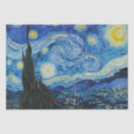 Vincent Van Gogh Starry Night Blue Yellow Seidenpapier<br><div class="desc">Vincent Van Gogh Starry Night Blue Yellow Tissue Paper</div>