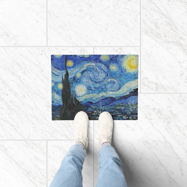 Vincent van Gogh, Starry Night Fußmatte (Indoor)